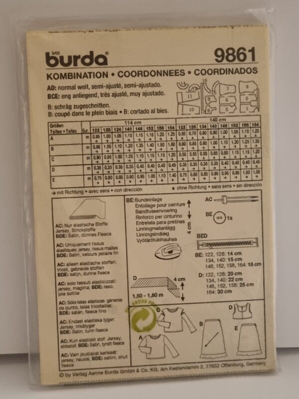 Burda 9861 - Bilde 2